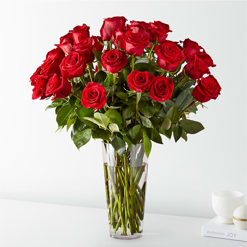 Long Stem Red Rose Bouquet – Fleuriste Thalia, Varennes PQ