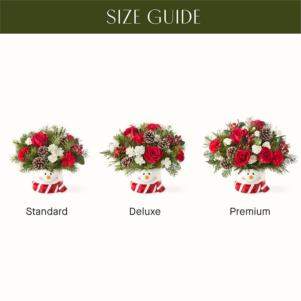 Jolly Snowman Bouquet – Fleuriste Thalia, Varennes PQ