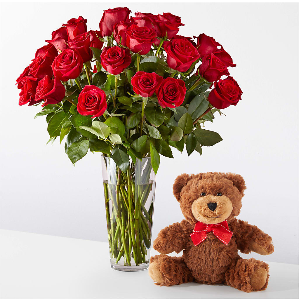 Romantic Long Stem Red Rose Bouquet Bundles – Fleuriste Thalia, Varennes PQ