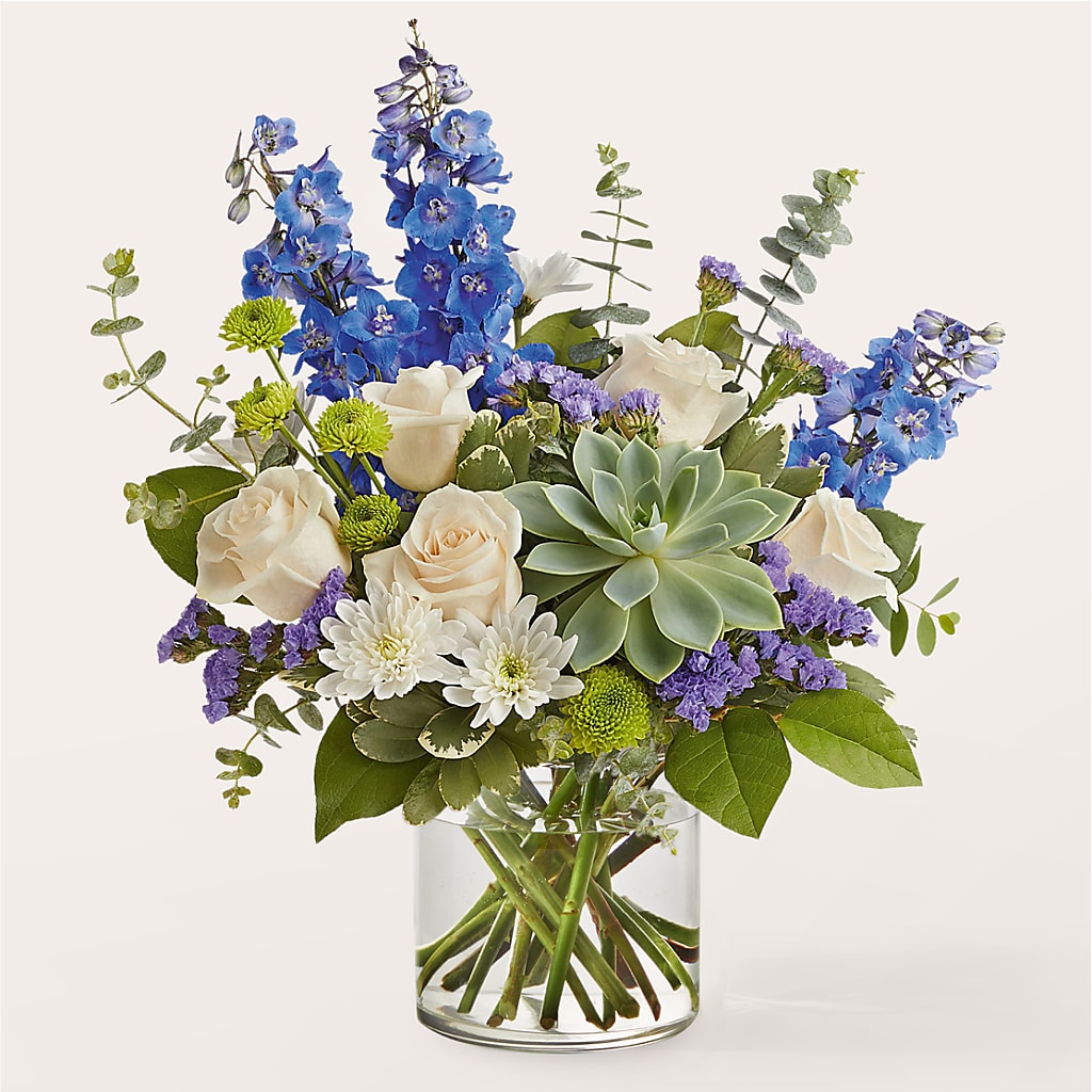 Cerulean Waves Bouquet – Fleuriste Thalia, Varennes PQ