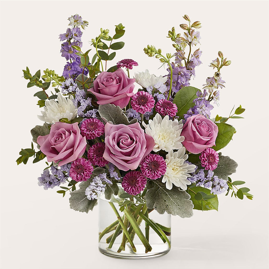 Violet Frost Bouquet – Fleuriste Thalia, Varennes PQ