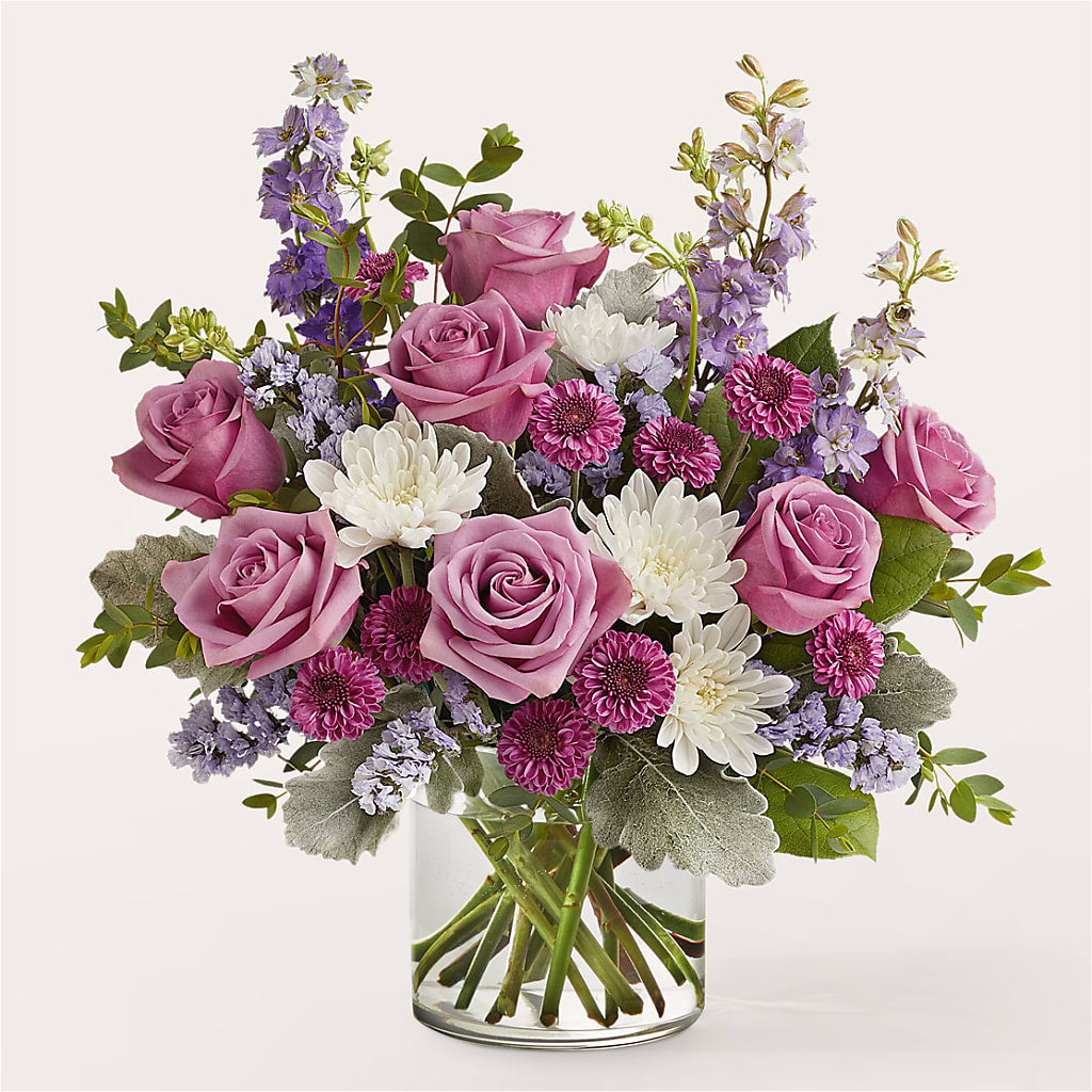 Violet Frost Bouquet – Fleuriste Thalia, Varennes PQ