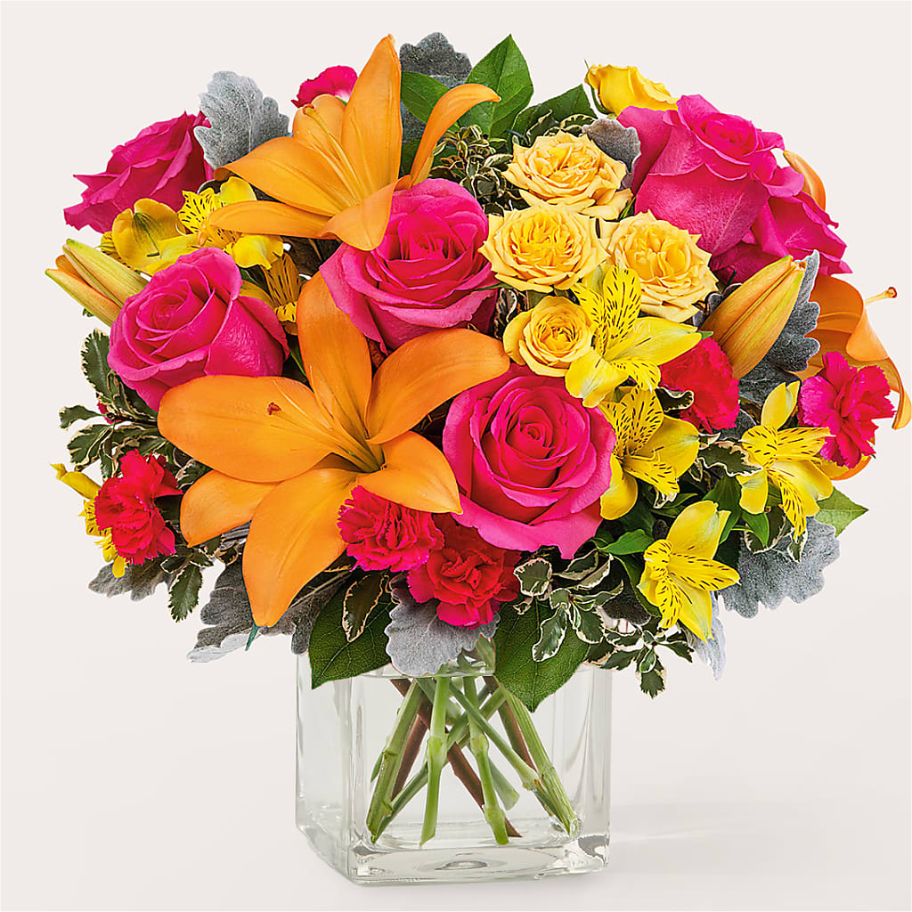 To the Tropics Bouquet – Fleuriste Thalia, Varennes PQ