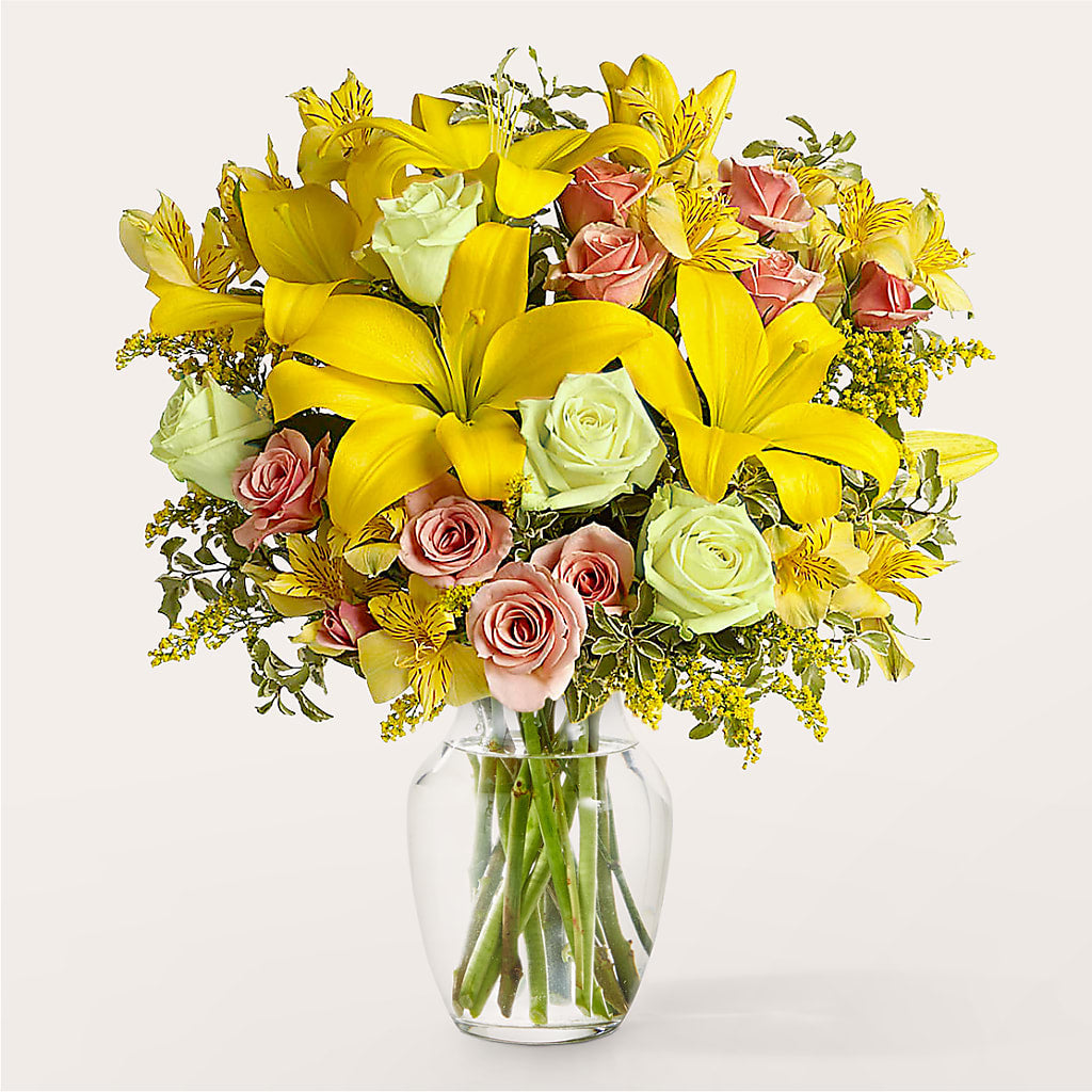 Sunburst Bouquet – Fleuriste Thalia, Varennes PQ