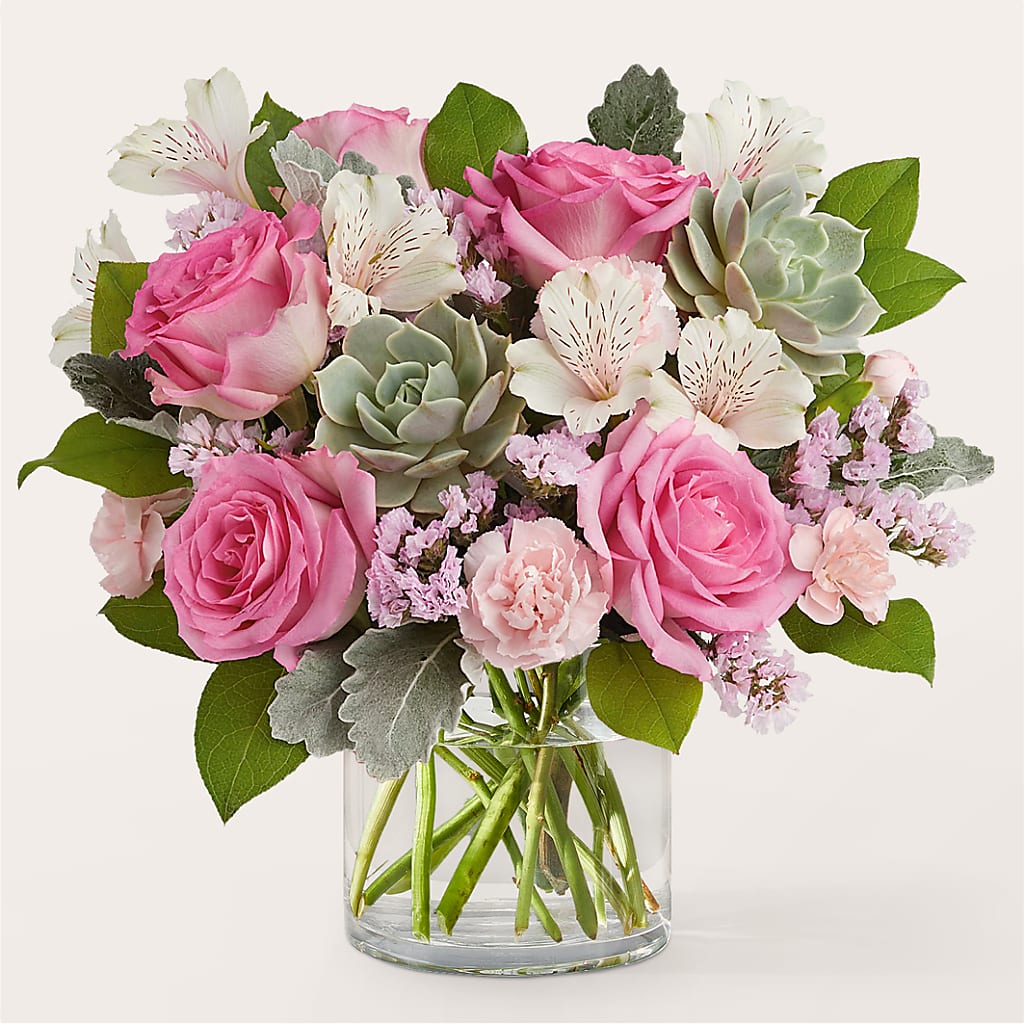 Dusty Rose Bouquet – Fleuriste Thalia, Varennes PQ