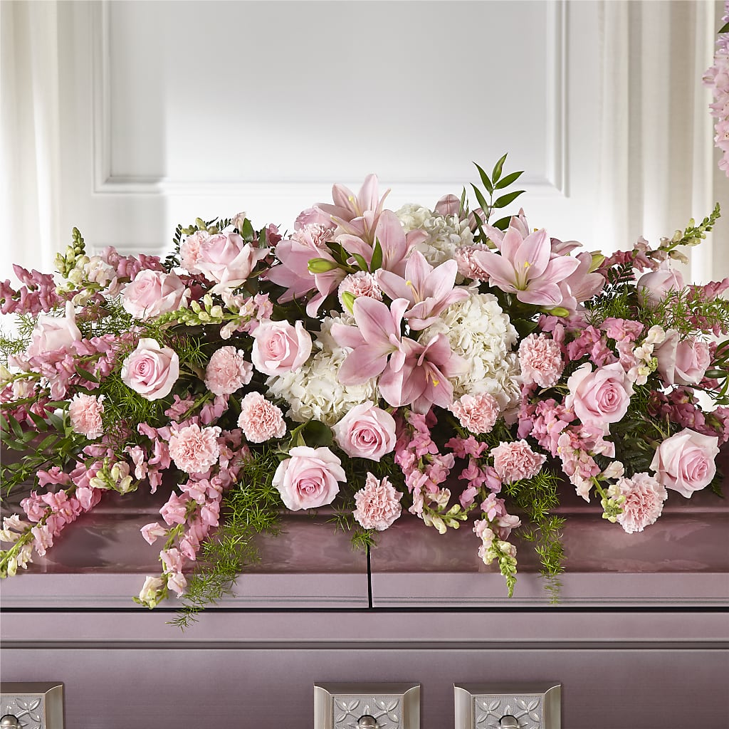 Life & Remembrance Casket Spray – Fleuriste Thalia, Varennes PQ
