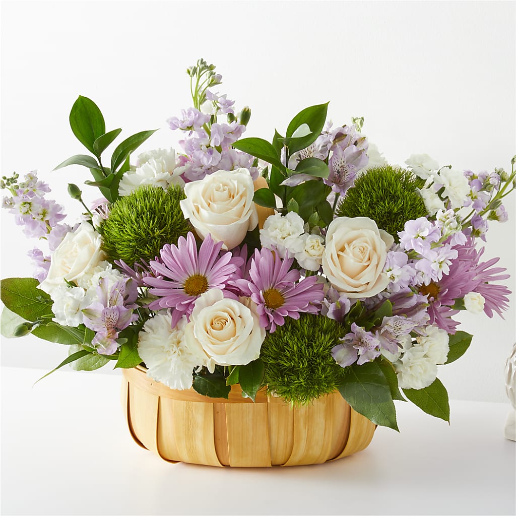 Peace & Love Basket – Fleuriste Thalia, Varennes PQ