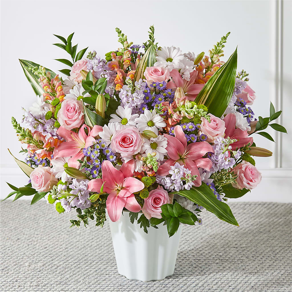 Abundant Compassion Floor Basket – Fleuriste Thalia, Varennes PQ