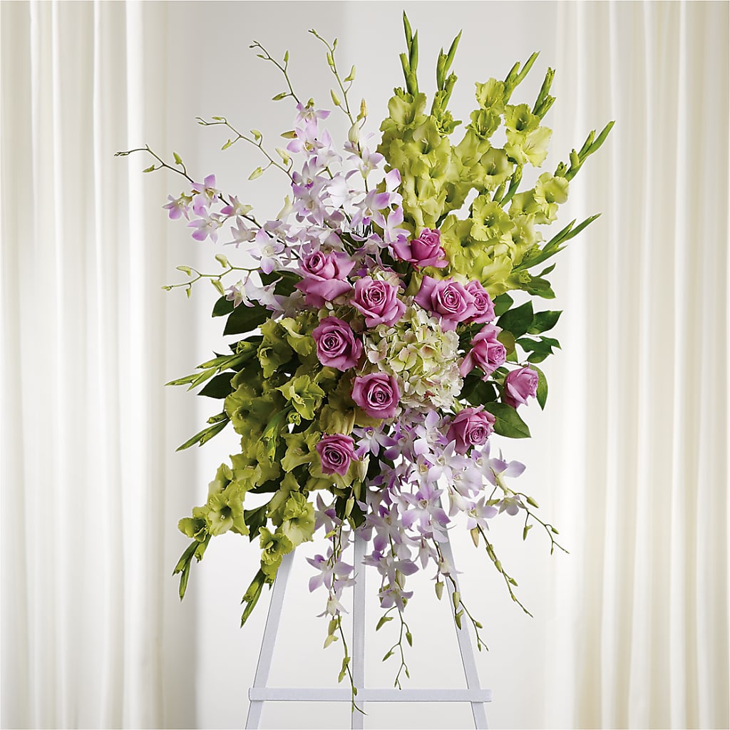Lasting Legacy Standing Spray – Fleuriste Thalia, Varennes PQ