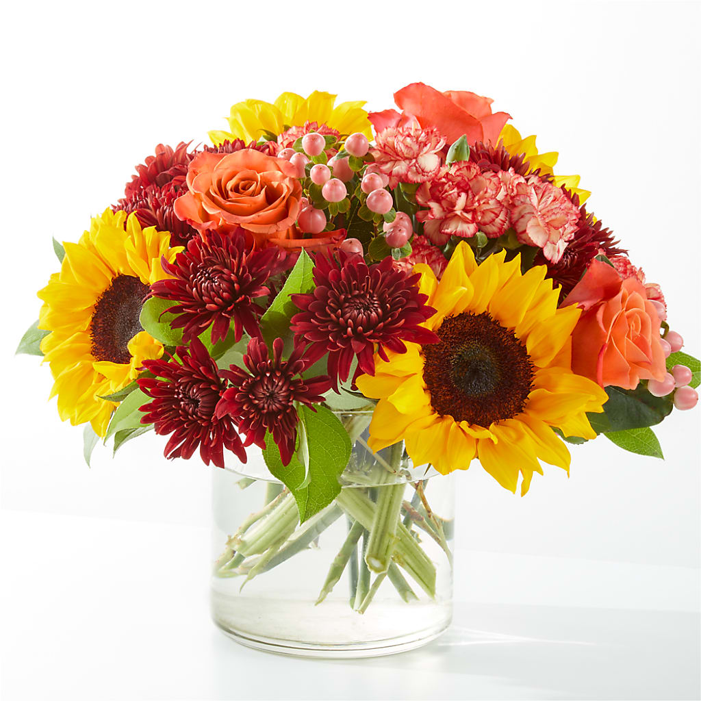 September Sunset Bouquet – Fleuriste Thalia, Varennes PQ