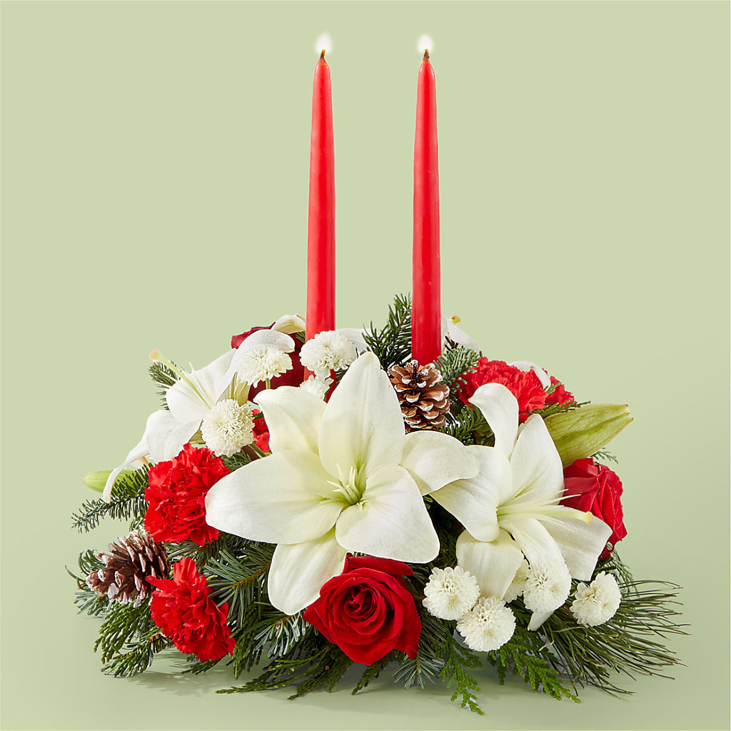Seasonal Festivities Centerpiece – Fleuriste Thalia, Varennes PQ