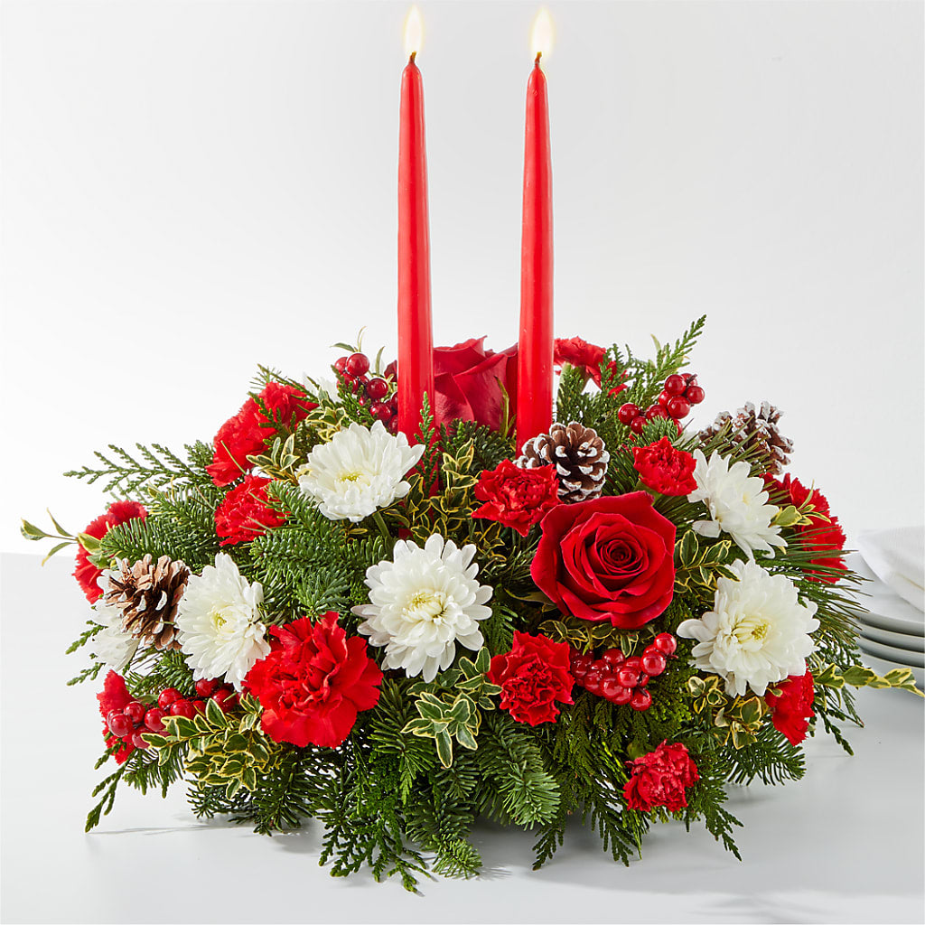 Holiday Soiree Centerpiece – Fleuriste Thalia, Varennes PQ