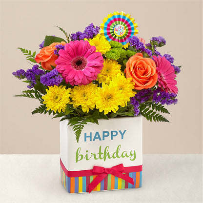 Birthday Brights Bouquet –  Fleuriste Thalia, Varennes PQ