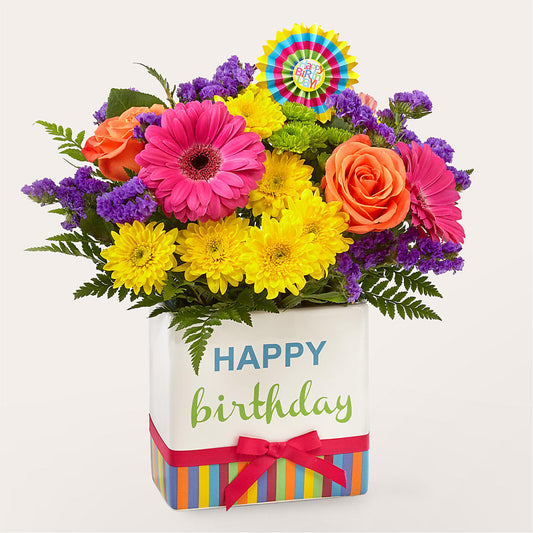 Birthday Brights Bouquet –  Fleuriste Thalia, Varennes PQ