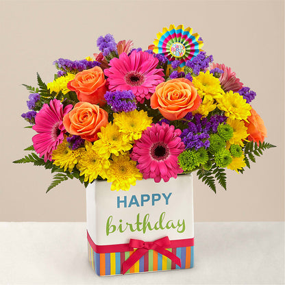 Birthday Brights Bouquet –  Fleuriste Thalia, Varennes PQ