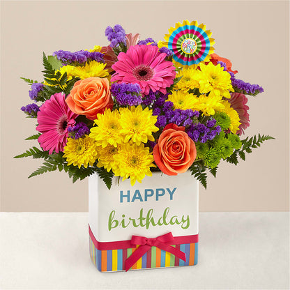 Birthday Brights Bouquet –  Fleuriste Thalia, Varennes PQ