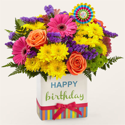 Birthday Brights Bouquet –  Fleuriste Thalia, Varennes PQ
