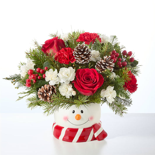 Jolly Snowman Bouquet –  Fleuriste Thalia, Varennes PQ