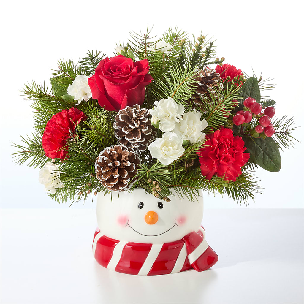 Jolly Snowman Bouquet –  Fleuriste Thalia, Varennes PQ