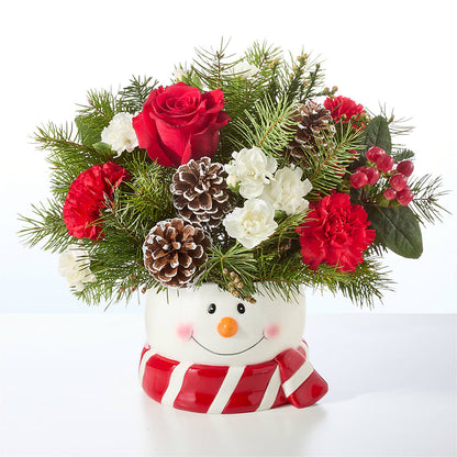 Jolly Snowman Bouquet –  Fleuriste Thalia, Varennes PQ