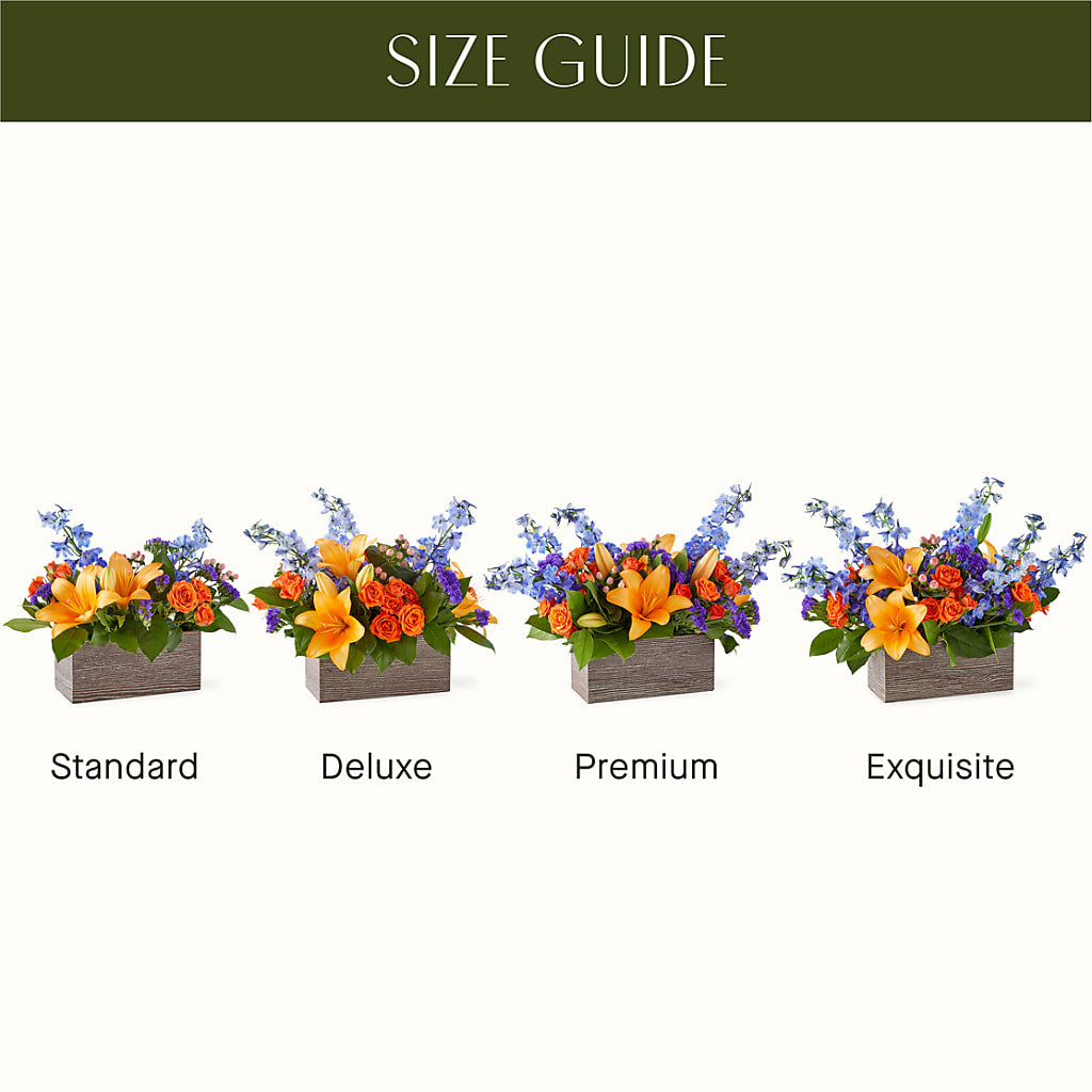 Radiant Citrus Box Bouquet –  Fleuriste Thalia, Varennes PQ