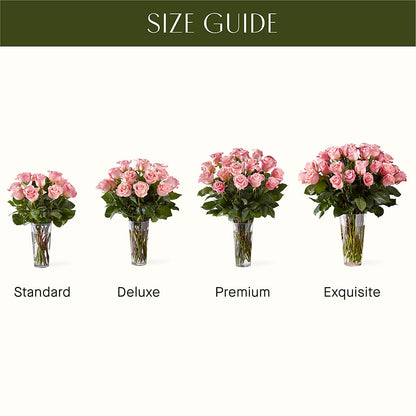 Long Stem Pink Rose Bouquet –  Fleuriste Thalia, Varennes PQ