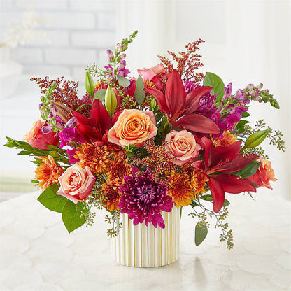 Burgundy Landscape Bouquet –  Fleuriste Thalia, Varennes PQ