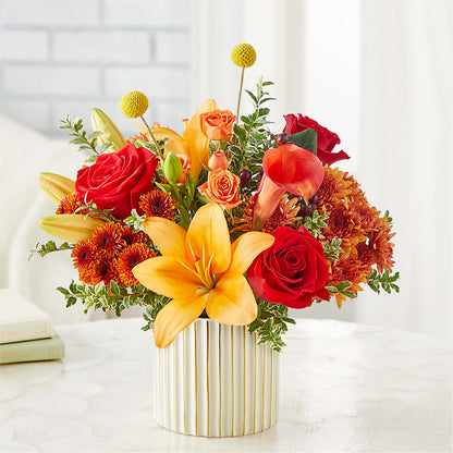 Scarlet Skies Bouquet –  Fleuriste Thalia, Varennes PQ