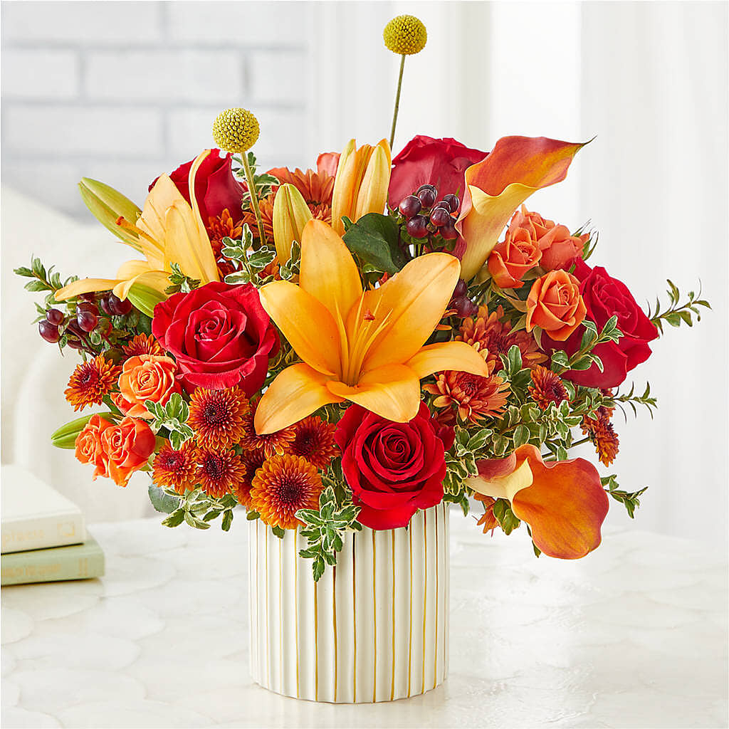 Scarlet Skies Bouquet –  Fleuriste Thalia, Varennes PQ