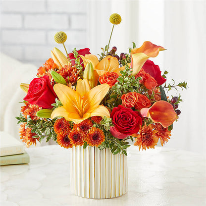 Scarlet Skies Bouquet –  Fleuriste Thalia, Varennes PQ