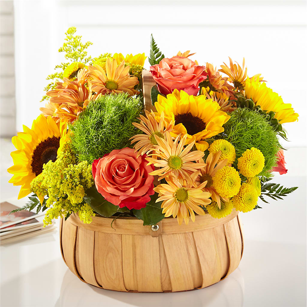 Harvest Sunflower Basket –  Fleuriste Thalia, Varennes PQ