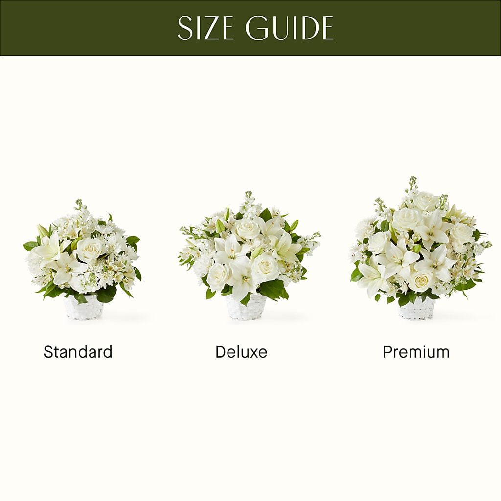 Peaceful Reflections Arrangement –  Fleuriste Thalia, Varennes PQ