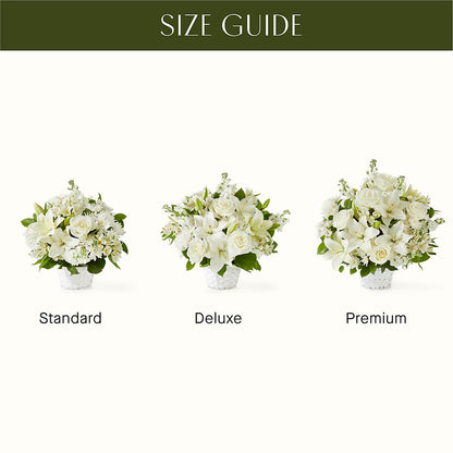Peaceful Reflections Arrangement –  Fleuriste Thalia, Varennes PQ