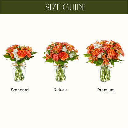 Apricot Glow Bouquet –  Fleuriste Thalia, Varennes PQ