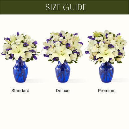 Sapphire Rush Bouquet –  Fleuriste Thalia, Varennes PQ