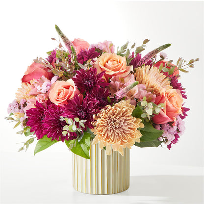 Berry Cobbler Bouquet with Ivory Vase –  Fleuriste Thalia, Varennes PQ