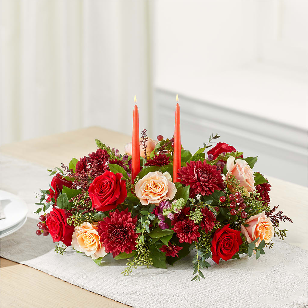 Most Thankful Centerpiece –  Fleuriste Thalia, Varennes PQ