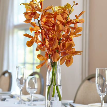 Orange Mokara Bud Vase –  Fleuriste Thalia, Varennes PQ